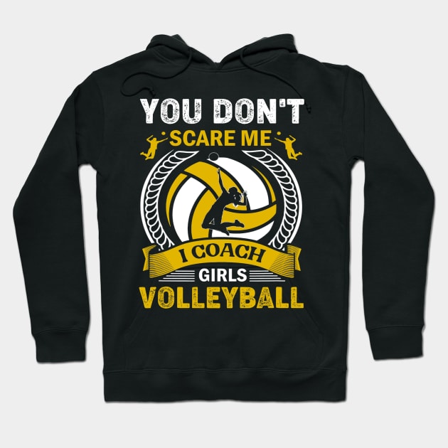 I Coach Girls Volleyball Softball Woman Trainer Hoodie by omorihisoka